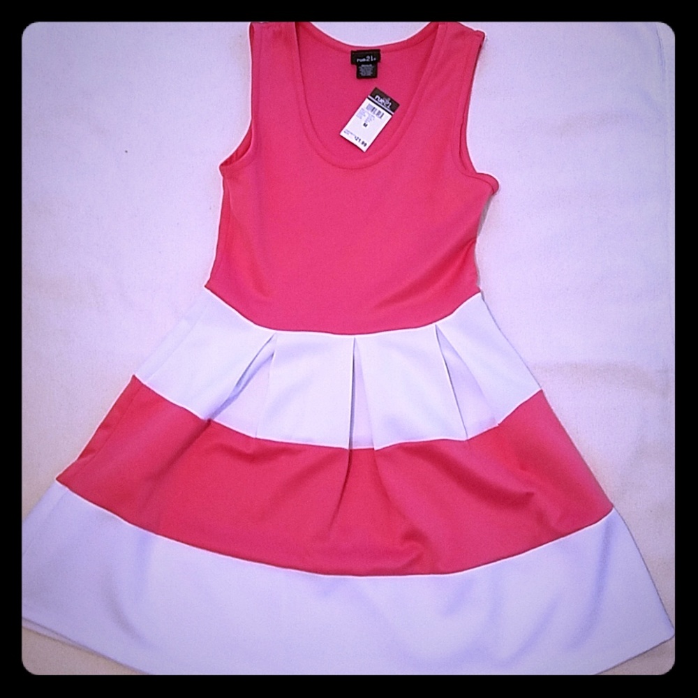Coral sun dress